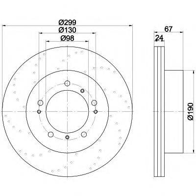 Тормозной диск HELLA PAGID 8DD 355 115-431