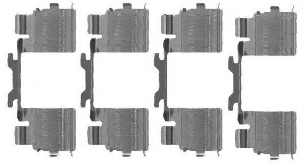 Комплектующие, колодки дискового тормоза HELLA PAGID 8DZ355205111