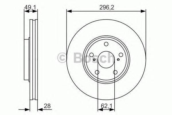 Тормозной диск BOSCH 0 986 479 R28