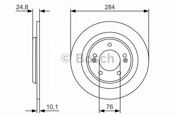 Тормозной диск BOSCH 0986479A13