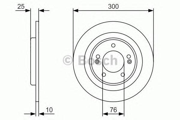 Тормозной диск BOSCH BD1701