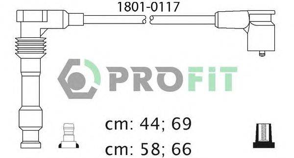 Комплект проводов зажигания PROFIT 18010117