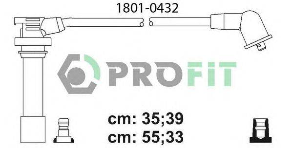 Комплект проводов зажигания PROFIT 18010432