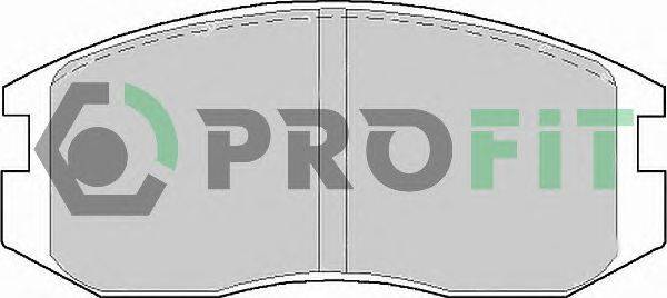 Комплект тормозных колодок, дисковый тормоз PROFIT 50000759