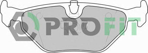 Комплект тормозных колодок, дисковый тормоз PROFIT 5000-1301