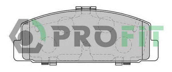 Комплект тормозных колодок, дисковый тормоз PROFIT 5000-1721