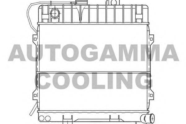 Радиатор, охлаждение двигателя AUTOGAMMA 100088