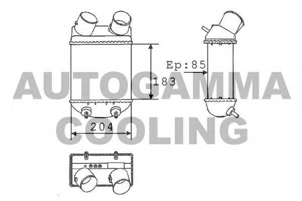 Интеркулер AUTOGAMMA 101479