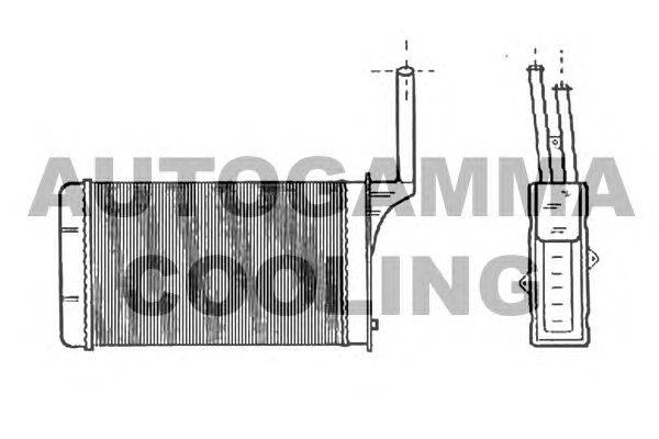 Теплообменник, отопление салона AUTOGAMMA 101682