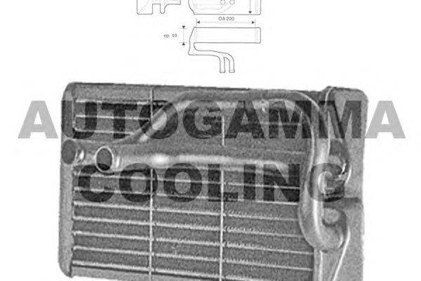 Теплообменник, отопление салона AUTOGAMMA 102466