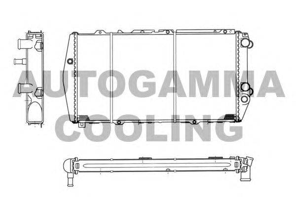 Радиатор, охлаждение двигателя AUTOGAMMA 102523