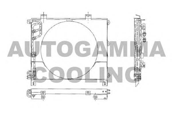 Конденсатор, кондиционер AUTOGAMMA 102613