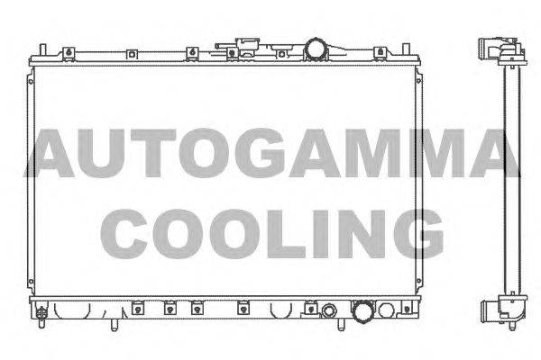 Радиатор, охлаждение двигателя AUTOGAMMA 103061