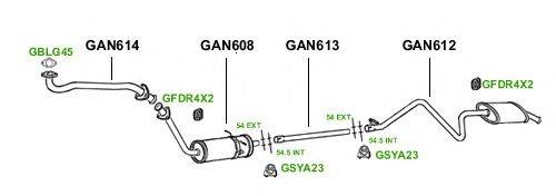 Система выпуска ОГ GT Exhaust 1063