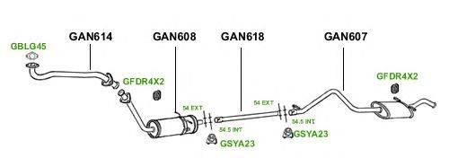 Система выпуска ОГ GT Exhaust 1069