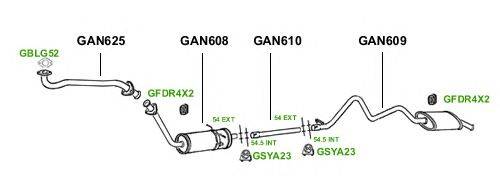 Система выпуска ОГ GT Exhaust 1073