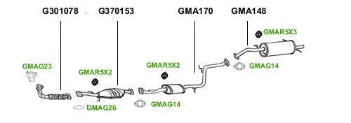 Система выпуска ОГ GT Exhaust 1128