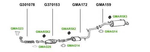 Система выпуска ОГ GT Exhaust 1134