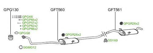 Система выпуска ОГ GT Exhaust 155