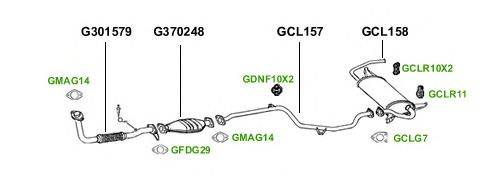 Система выпуска ОГ GT Exhaust 1753