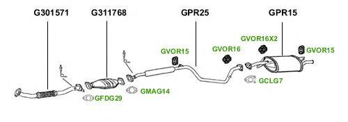 Система выпуска ОГ GT Exhaust 1757