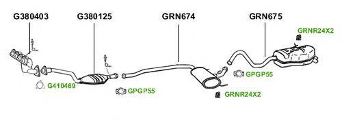 Система выпуска ОГ GT Exhaust 1820