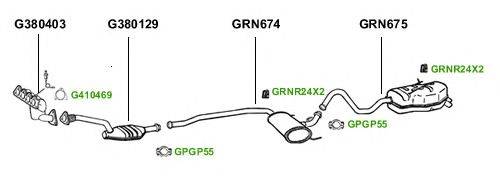 Система выпуска ОГ GT Exhaust 1821