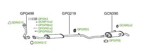 Система выпуска ОГ GT Exhaust 190