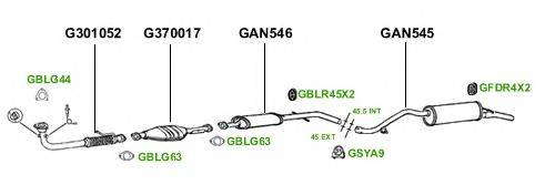 Система выпуска ОГ GT Exhaust 1972