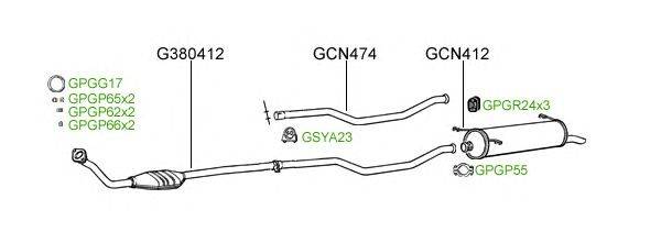 Система выпуска ОГ GT Exhaust 210