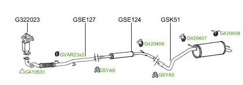 Система выпуска ОГ GT Exhaust 2185
