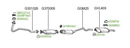 Система выпуска ОГ GT Exhaust 2354