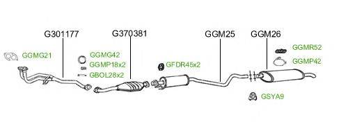Система выпуска ОГ GT Exhaust 2366