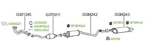 Система выпуска ОГ GT Exhaust 2373