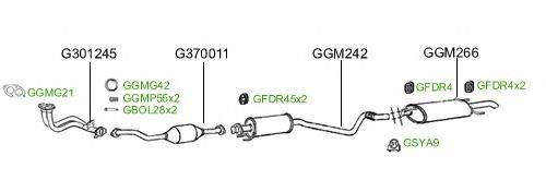 Система выпуска ОГ GT Exhaust 2385