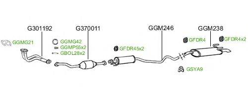 Система выпуска ОГ GT Exhaust 2392