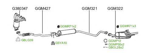 Система выпуска ОГ GT Exhaust 2430