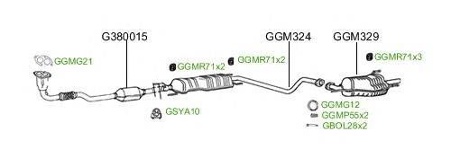 Система выпуска ОГ GT Exhaust 2432