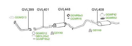 Система выпуска ОГ GT Exhaust 2484