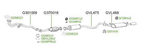 Система выпуска ОГ GT Exhaust 2548