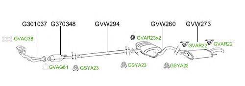 Система выпуска ОГ GT Exhaust 2765