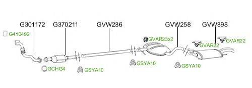 Система выпуска ОГ GT Exhaust 2783