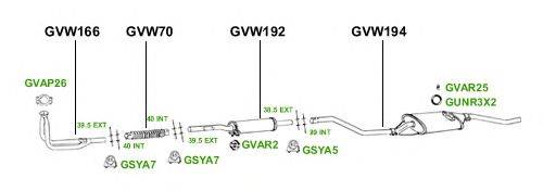 Система выпуска ОГ GT Exhaust 2848