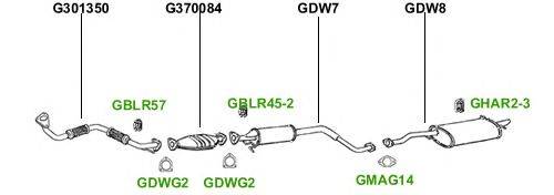 Система выпуска ОГ GT Exhaust 295