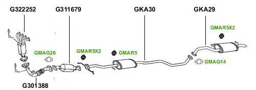 Система выпуска ОГ GT Exhaust 3015