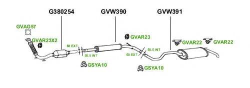 Система выпуска ОГ GT Exhaust 3736