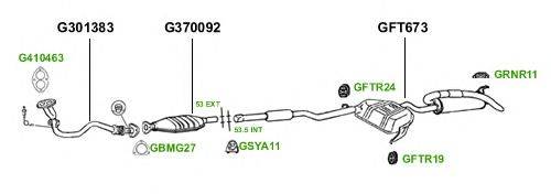 Система выпуска ОГ GT Exhaust 3755