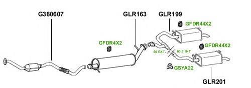 Система выпуска ОГ GT Exhaust 3827