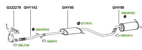 Система выпуска ОГ GT Exhaust 3846