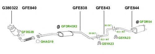 Система выпуска ОГ GT Exhaust 4238